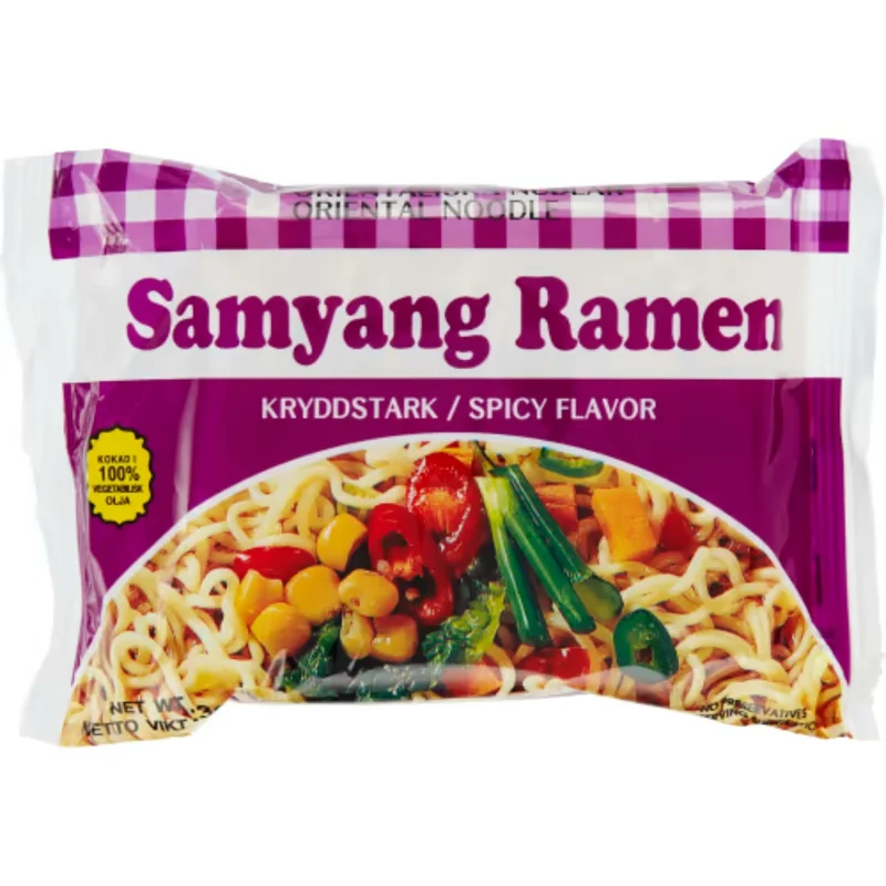 Samyang Ramen Snabbnudlar Kryddstark - Spicy Instant Noodles 85g