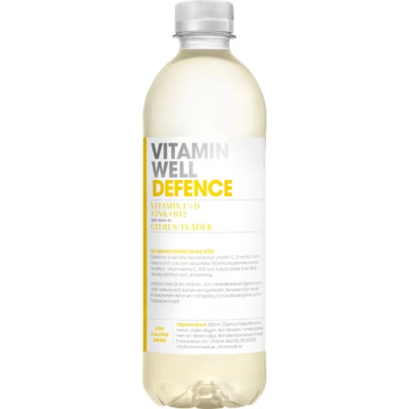 Vitamin Well Defence Citrus/fläder Funktionsvatten Pet - Citrus Elderflower Vitamin Drink 50cl
