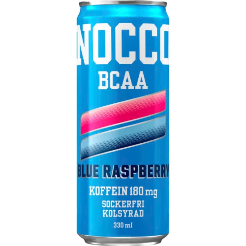 Nocco Blue Raspberry Sockerfri Energidryck Burk - Energy Drink 33cl