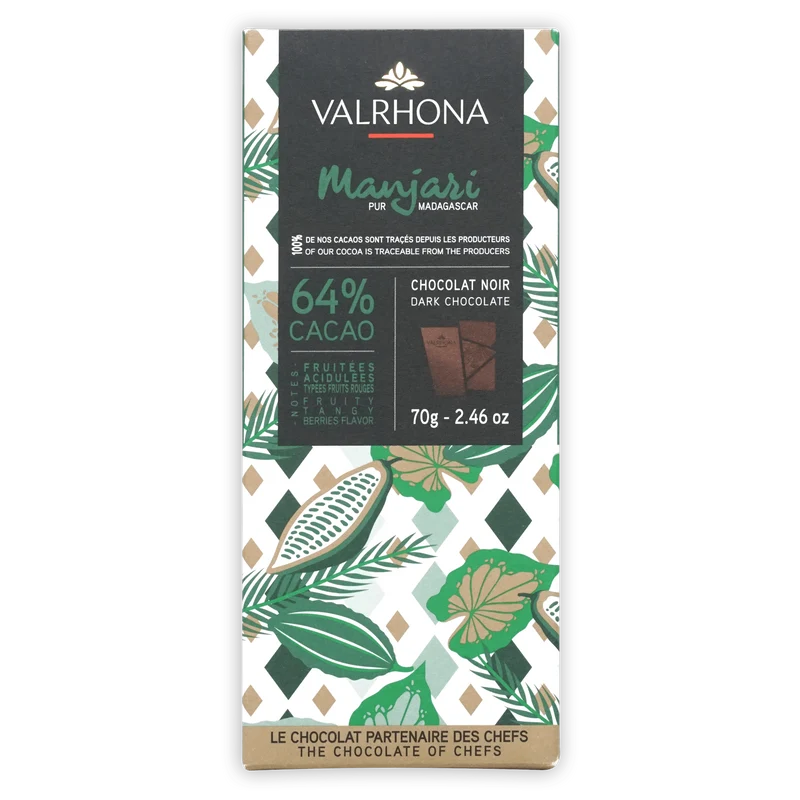 Valrhona Grand Cru Manjari Dark Chocolate 64%