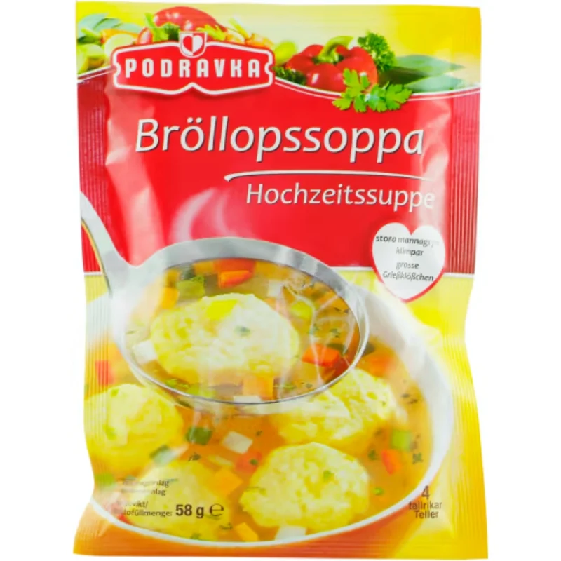 Podravka Bröllopssoppa Pulver/4 Port - Wedding Soup 500g