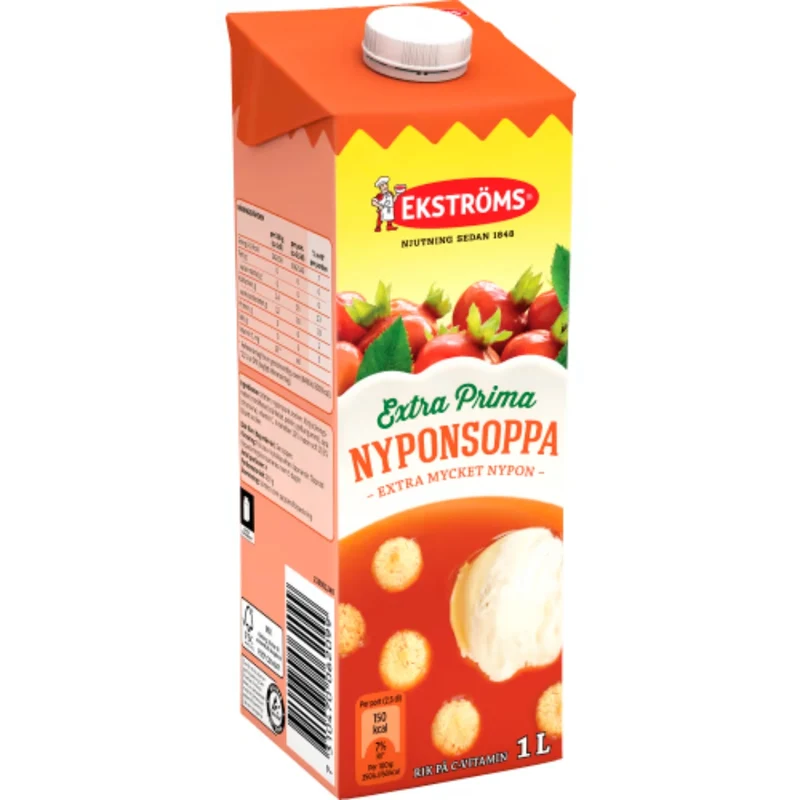 Ekströms Nyponsoppa Extra Fin - Rosehip Fruit Soup 1L