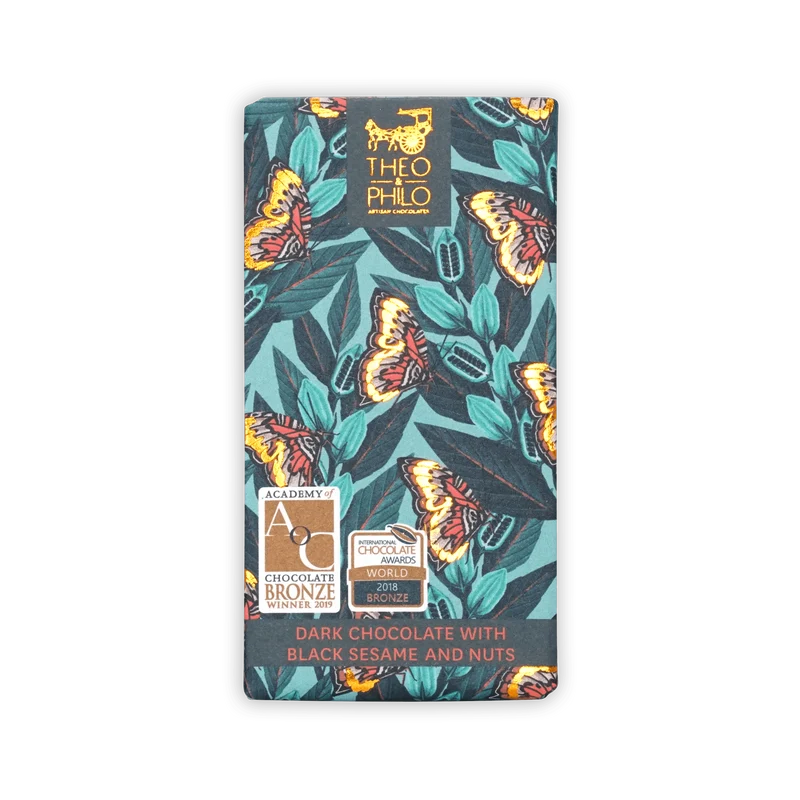 Theo & Philo Dark Chocolate w/ Black Sesame 65%