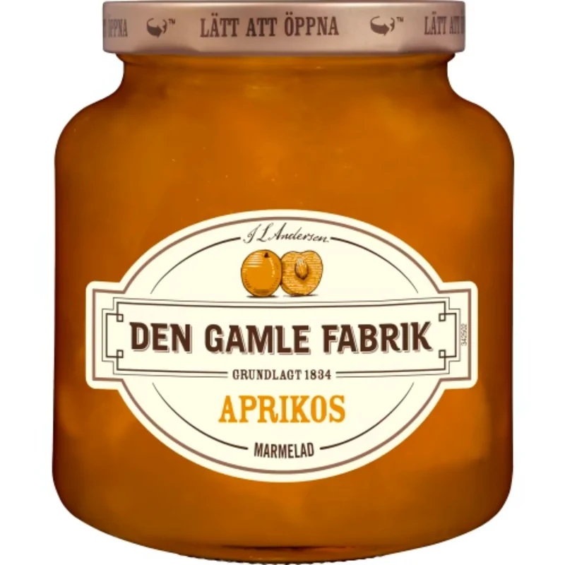 Den Gamle Aprikos Marmelad - Apricot Marmalade 380g