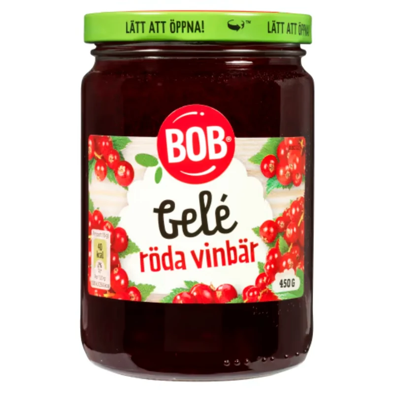 Bob Röda Vinbär Gelé - Redcurrant Jelly 450g