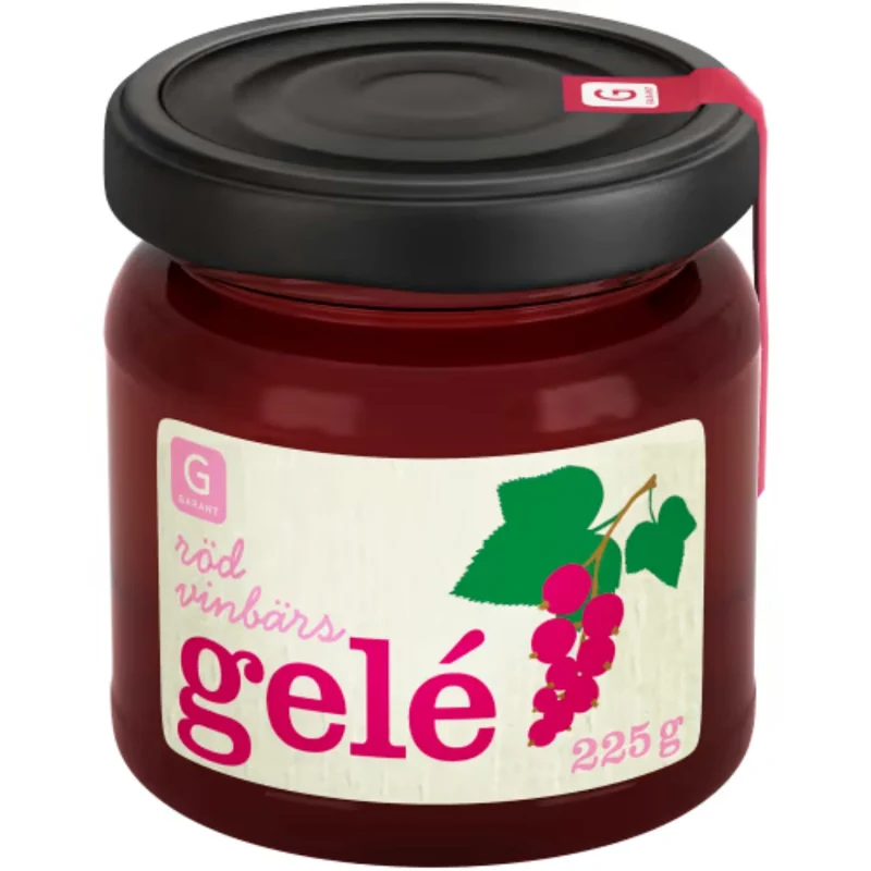 Garant Röd Vinbärs Gelé - Redcurrant Jelly 225g