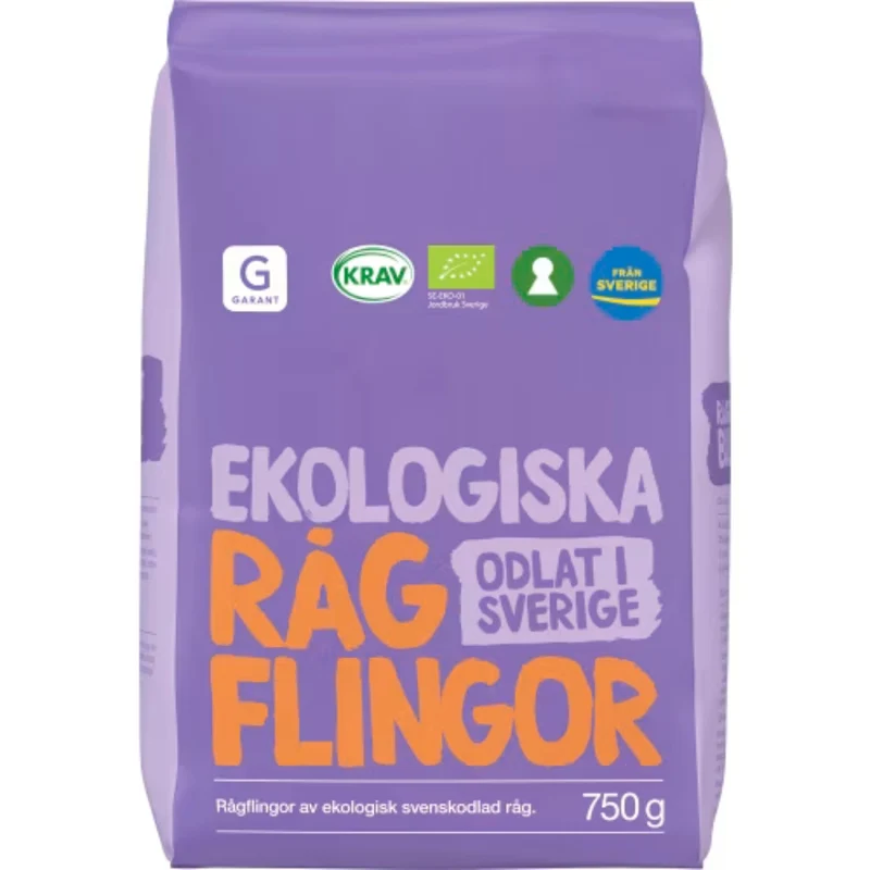 Garant Eko Rågflingor - Organic Rye Flakes 750g
