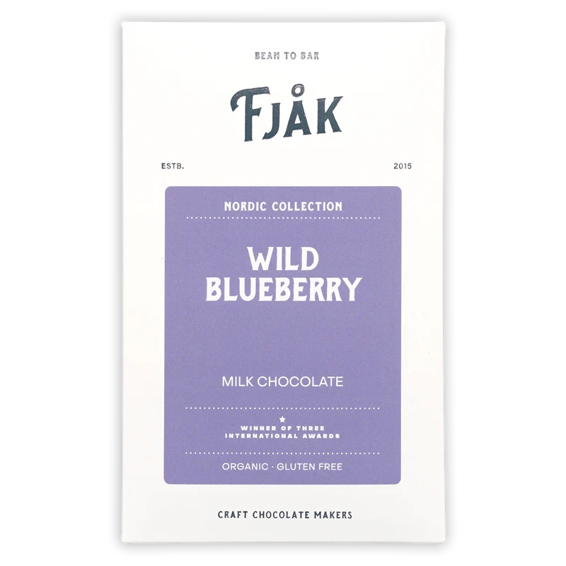 Fjåk Blueberry Milk Chocolate 50% (Nordic Collection)