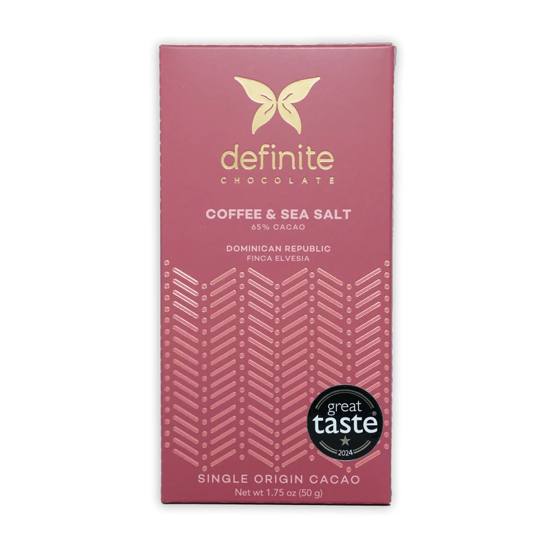 Definite Dark Chocolate w/ Coffee & Sea Salt 65%