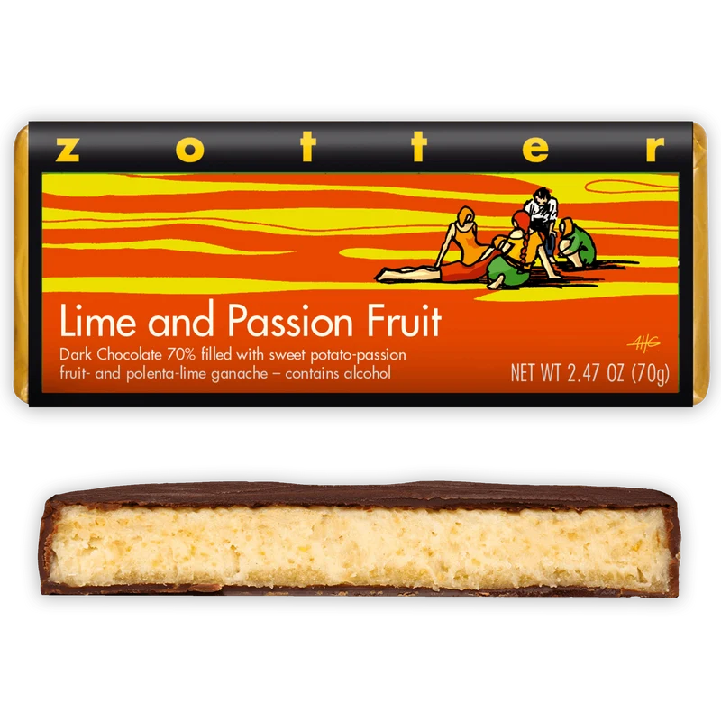 Zotter Lime & Passion Fruit 70% (Filled)