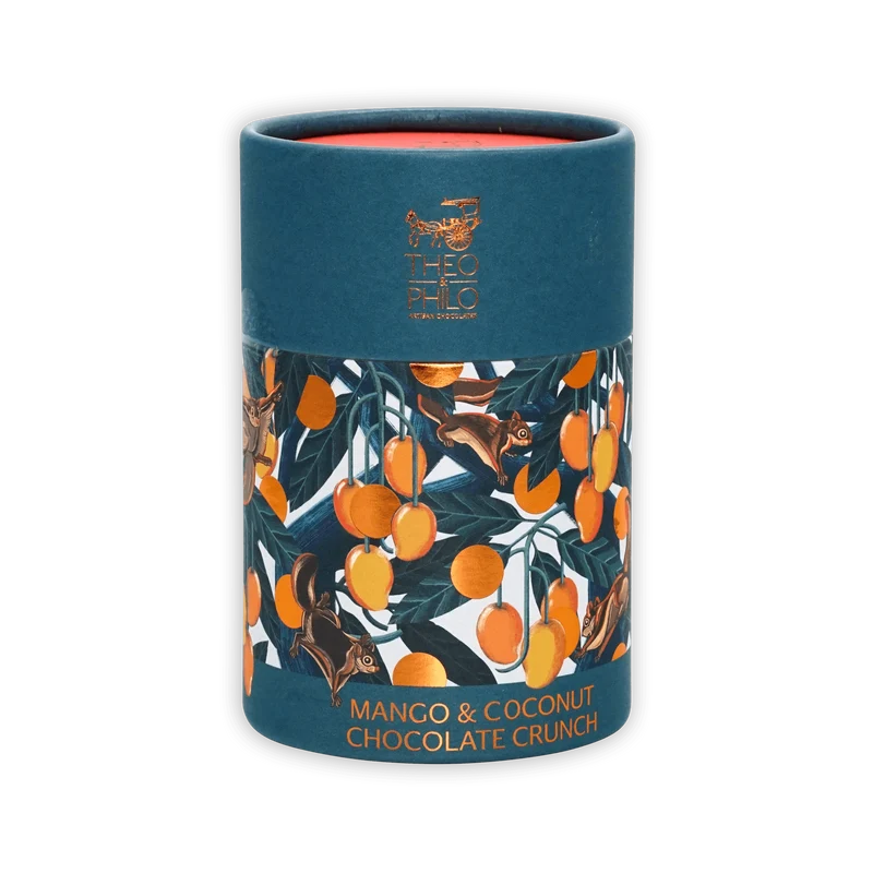 Theo & Philo Mango Coconut Chocolate Crunch 65%