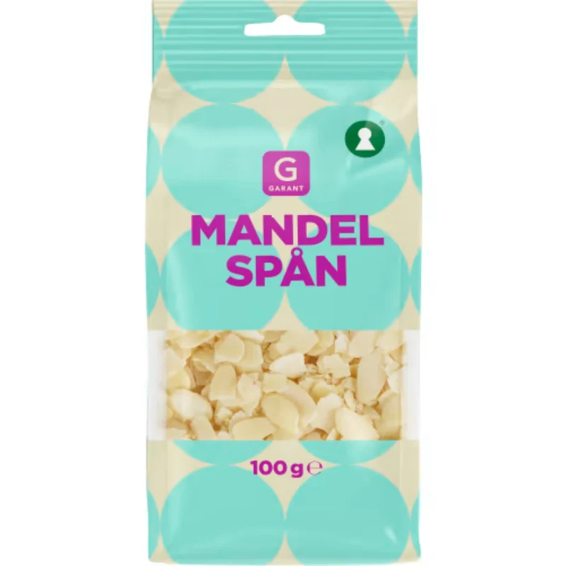 Garant Mandelspån - Almond Flakes 100g