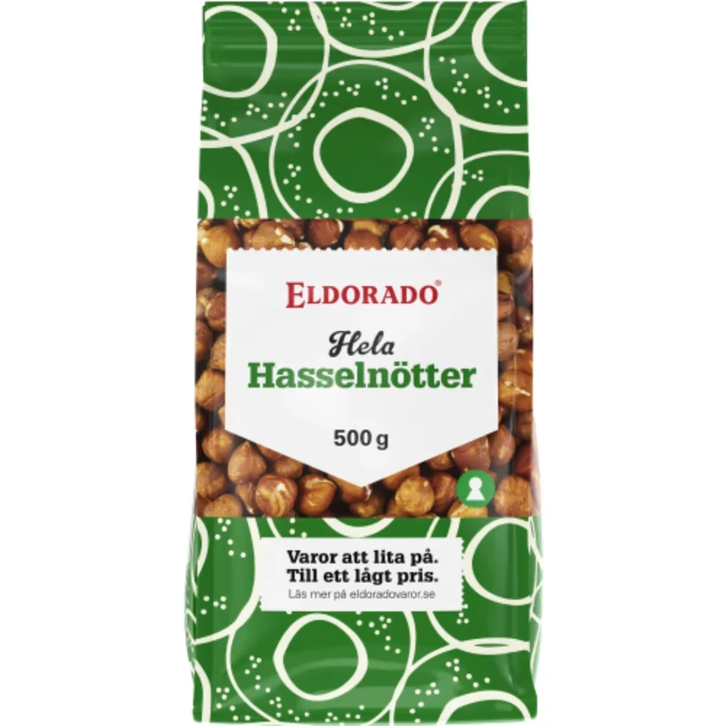 Eldorado Hasselnötter Hela - Whole Hazelnuts 500g