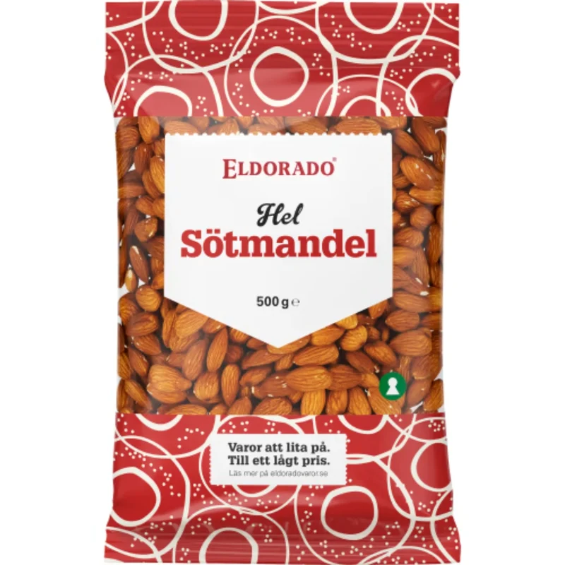 Eldorado Sötmandel Hel - Whole Almonds 500g