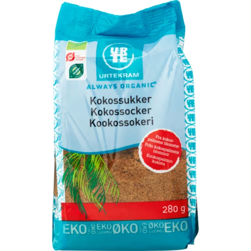 Urtekram Kokossocker Ekologiskt - Coconut Sugar 280g
