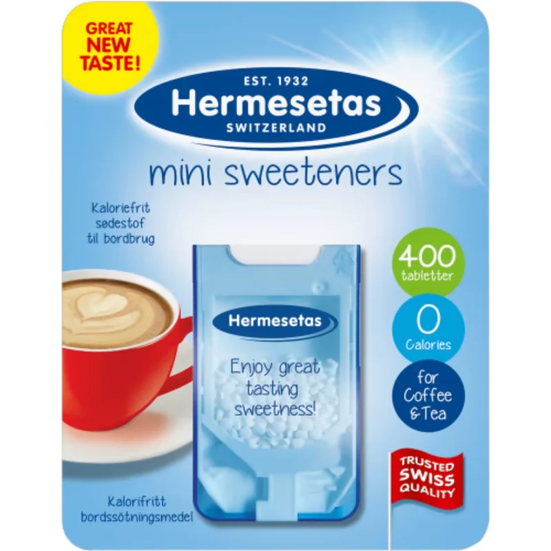 Hermesetas Minisweeteners Original - Tabletop Sweetener 400p