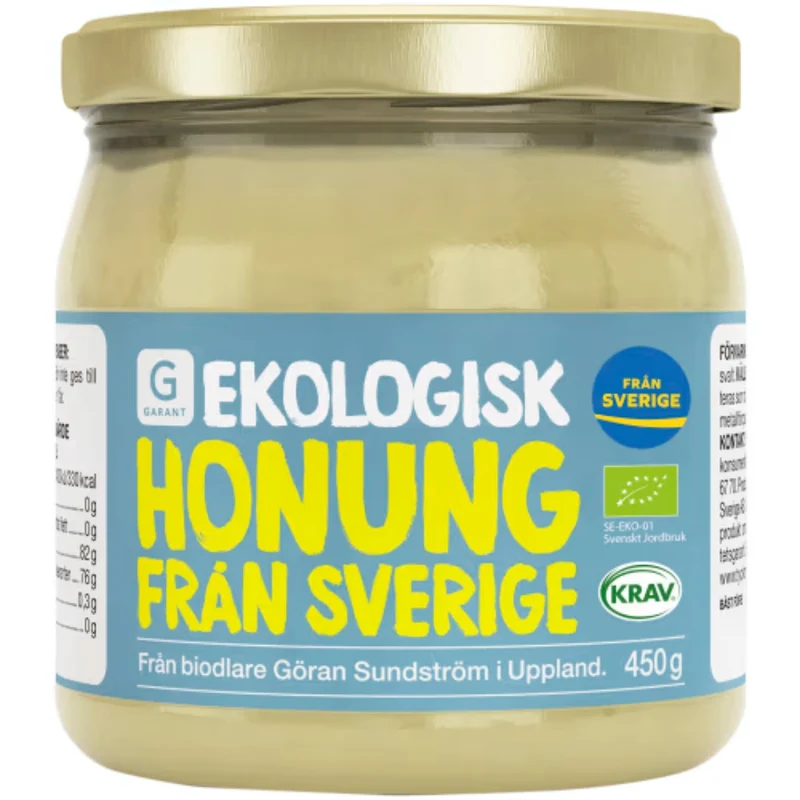 Garant Eko Honung Svensk Ekologisk - Swedish Organic Honey 450g