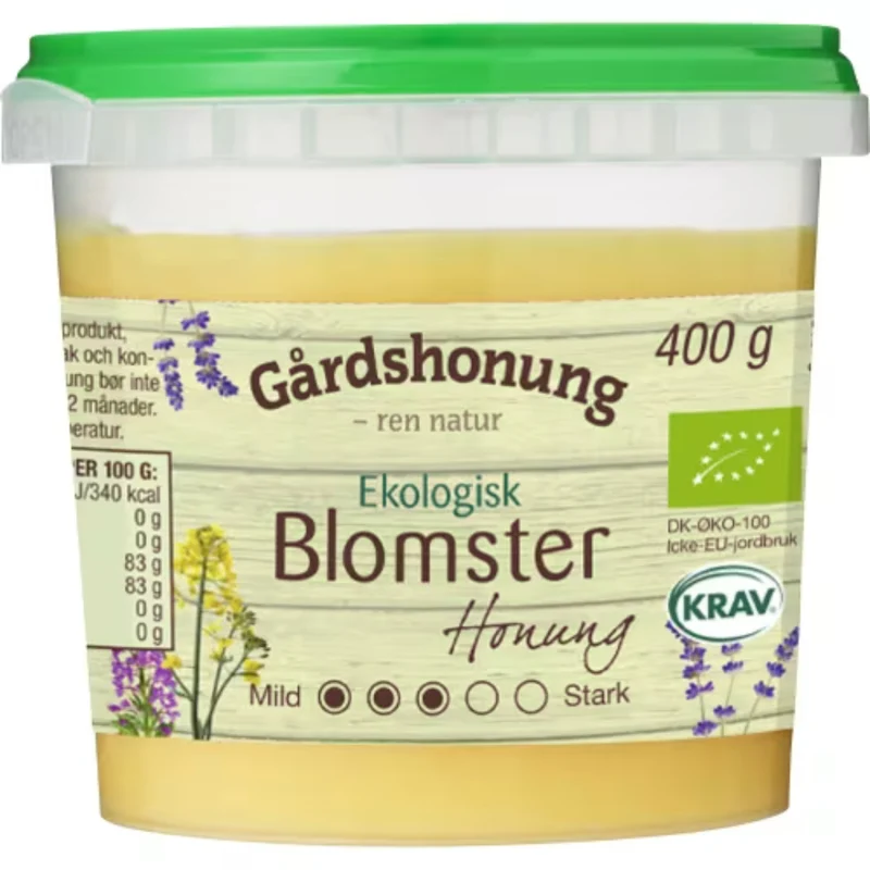 Gårdshonung Honung Ekologisk - Organic Honey 400g