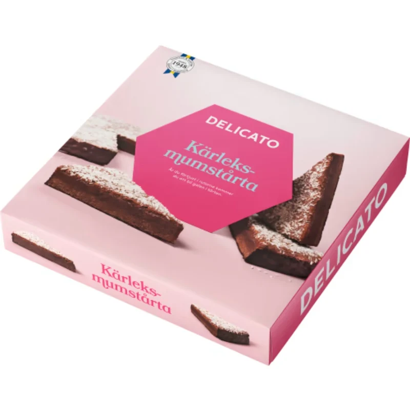 Delicato Kärleksmums Tårta - Chocolate Cake with Mocha Glaze 850g