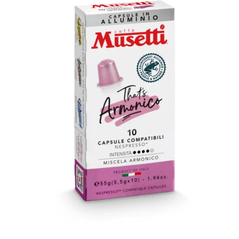 Musetti Armonico Kaffekapslar - Espresso Blend Coffee Capsules 55g