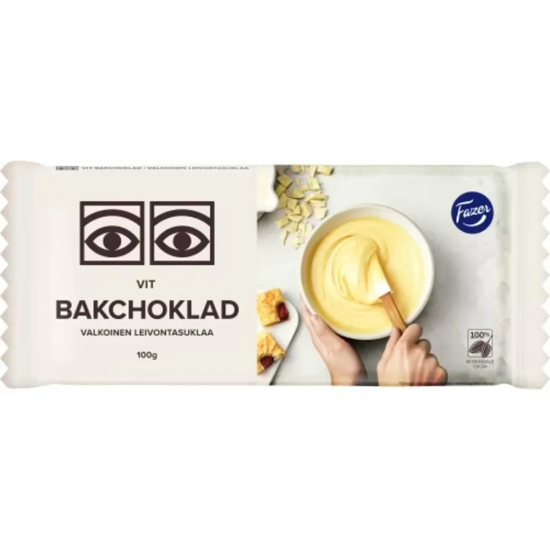 Fazer Bakchoklad Vit Ögon - White Baking Chocolate 100g