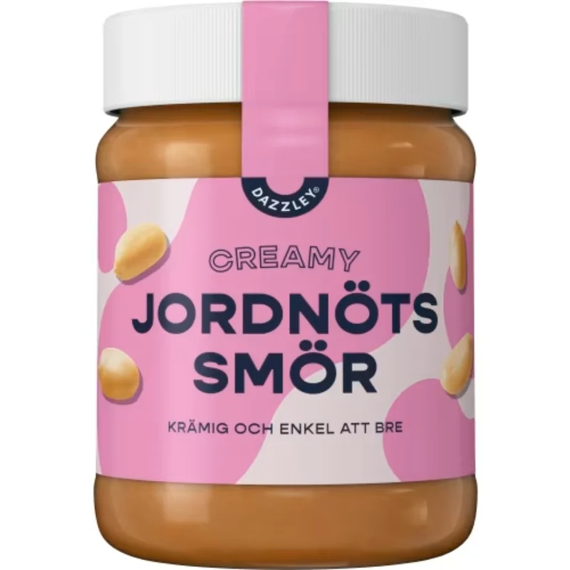 Dazzley Creamy Jordnötssmör - Creamy Peanut Butter 350g