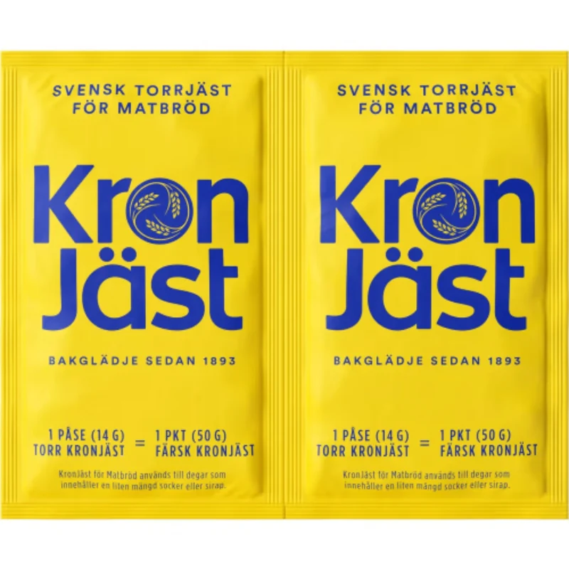 Kronjäst Torrjäst Matbröd - Dried Yeast 2x14g