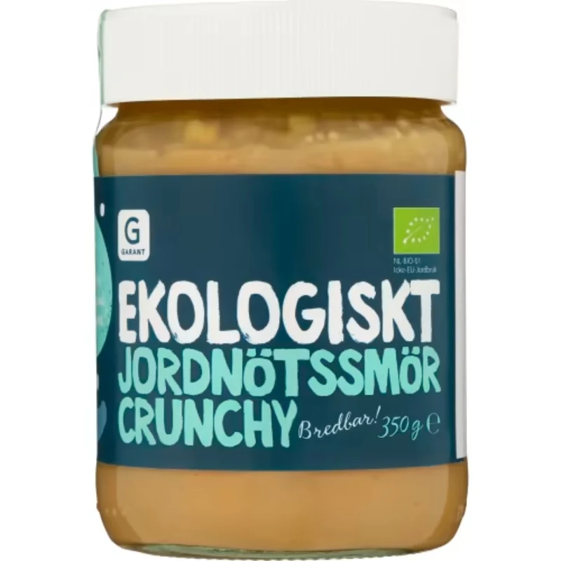 Garant Eko Jordnötssmör Crunchy - Organic Crunchy Peanut Butter 350g