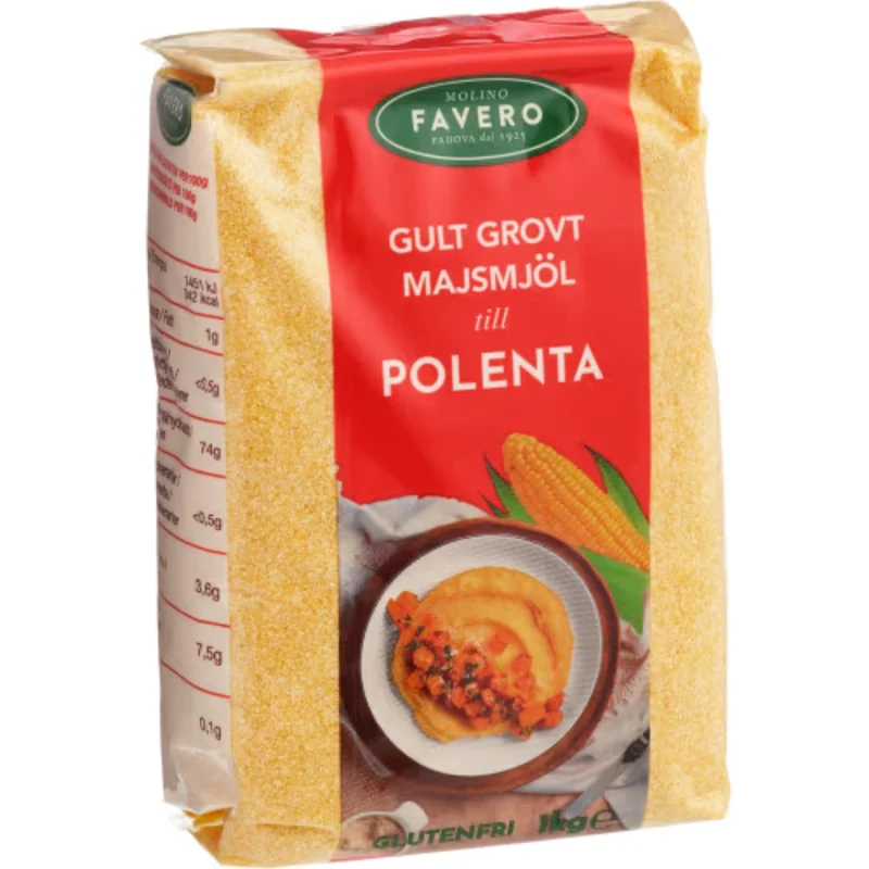 Favero Majsmjöl Grovmalet - Coarse Ground Corn Flour 1kg