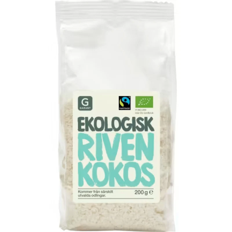 Garant Eko Kokos Riven Ekologisk - Organic Shredded Coconut 200g