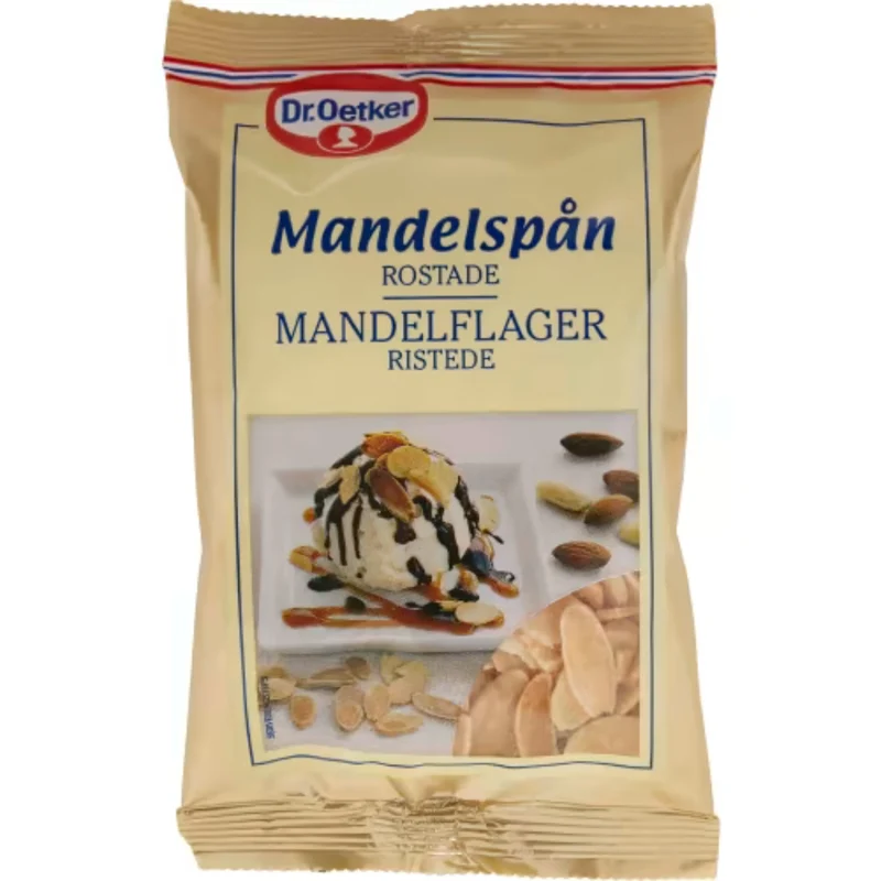 Dr Oetker Mandelspån Rostade - Toasted Almond Flakes 50g