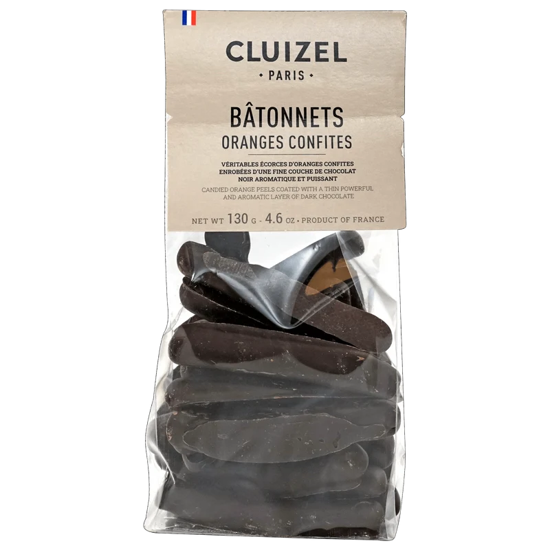 Michel Cluizel Chocolate Covered Candied Orange Strips