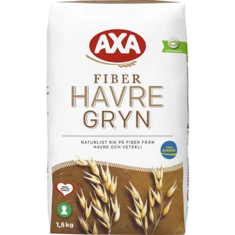 Axa Fiberhavregryn - Fiber Oats 1.5kg