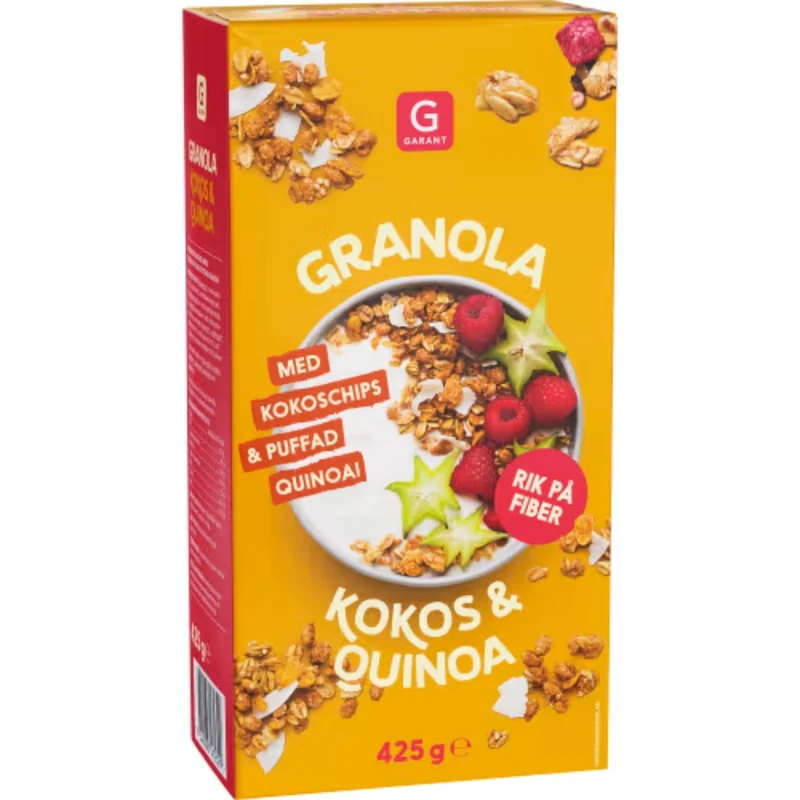 Garant Granola Kokos Quinoa - Coconut & Puffed Quinoa Granola 425g