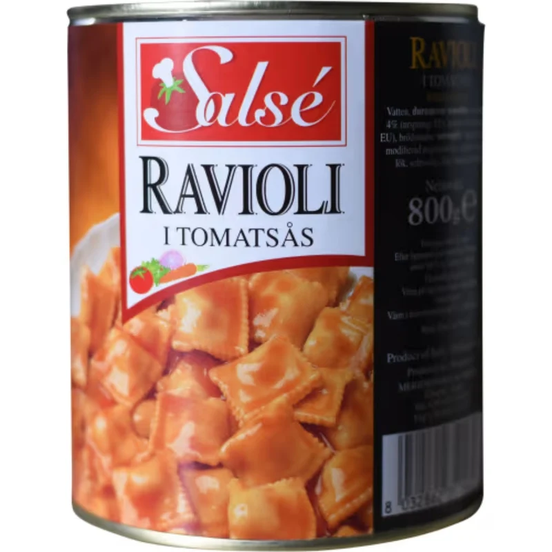 Salsé Ravioli i Tomatsås - Ravioli with Beef in Tomato Sauce 800g