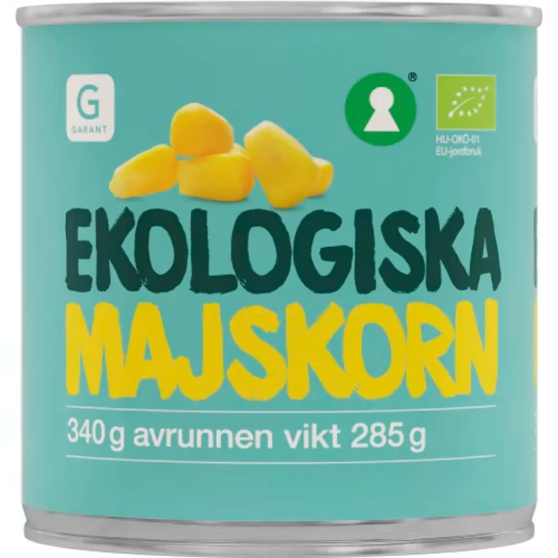 Garant Eko Majskorn Ekologiska - Organic Corn Kernels 340g
