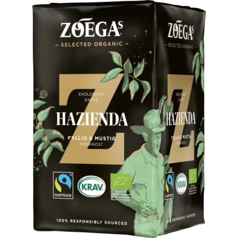Zoégas Hazienda Mörkrost Bryggkaffe - Dark Roast Filter Coffee 450g