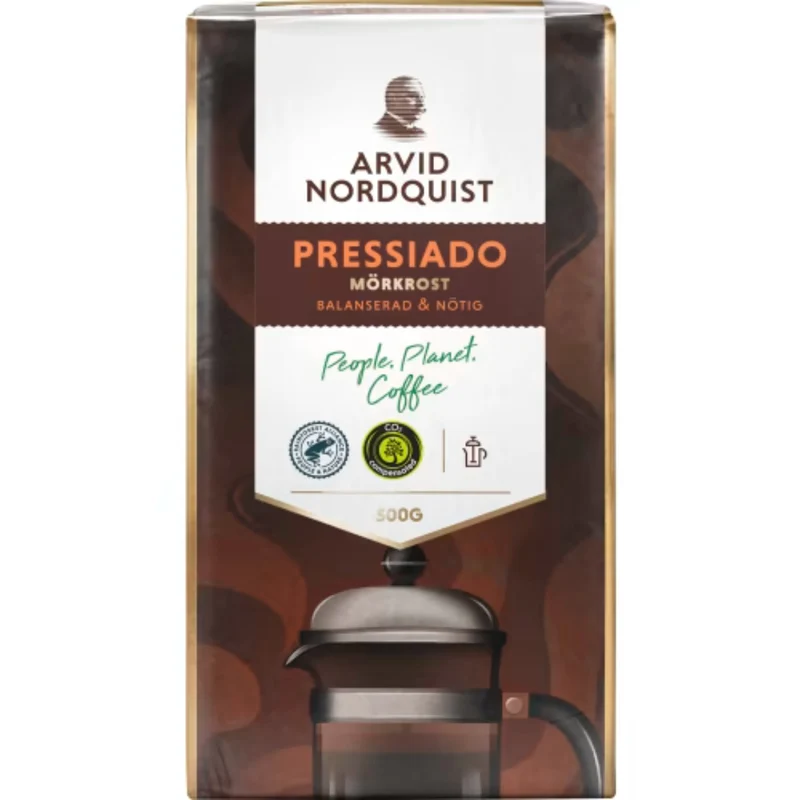 Arvid Nordquist Pressiado Mörkrost Presskaffe - Dark Roast French Press Coffee 500g