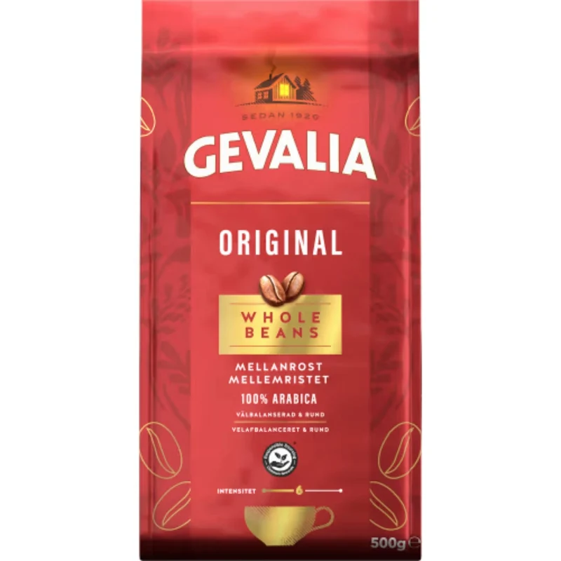 Gevalia Original Mellanrost Hela Bönor - Medium Roast Whole Beans 500g