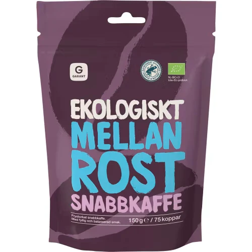 Garant Eko Snabbkaffe Mellanrost - Organic Instant Coffee Medium Roast 150g
