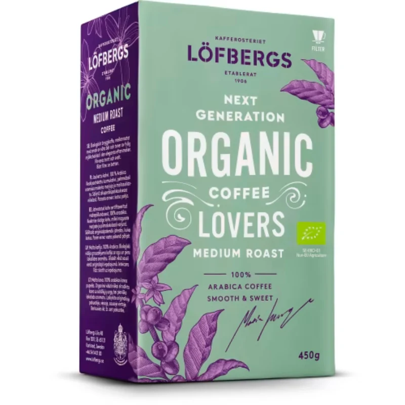 Löfbergs Medium Roast Bryggkaffe - Organic Medium-Roasted Coffee 450g