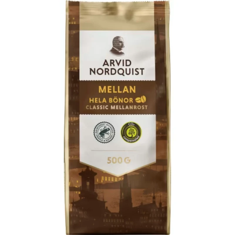 Arvid nordquist Mellan Hela Bönor - Medium Roast Whole Beans 500g