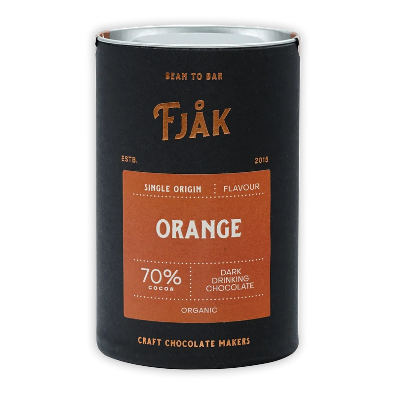 Fjåk Drinking Chocolate Dark Orange 70%