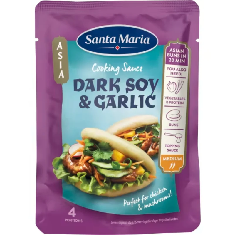 Santa Maria Dark Soy & Garlic Cooking Sauce - Cooking Sauce Dark Soy & Garlic 100g