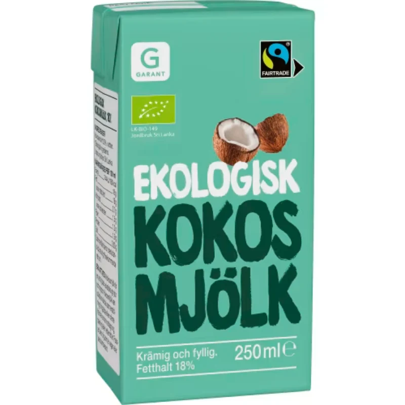 Garant Eko Kokosmjölk - Organic Coconut Milk 250ml