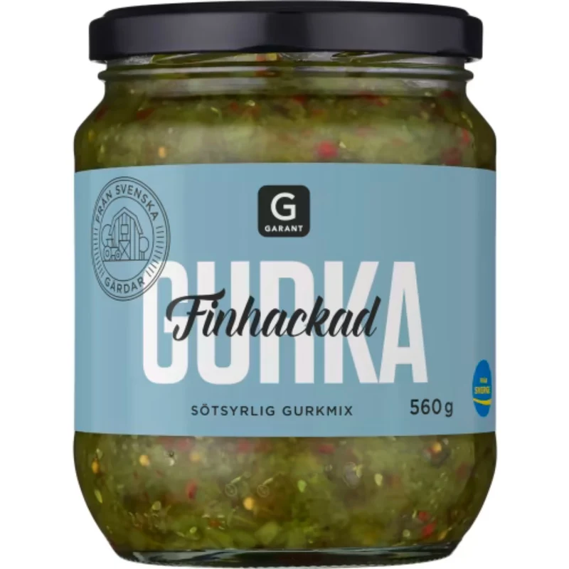 Garant Finhackad Gurka - Chopped Pickled Cucumber 560g