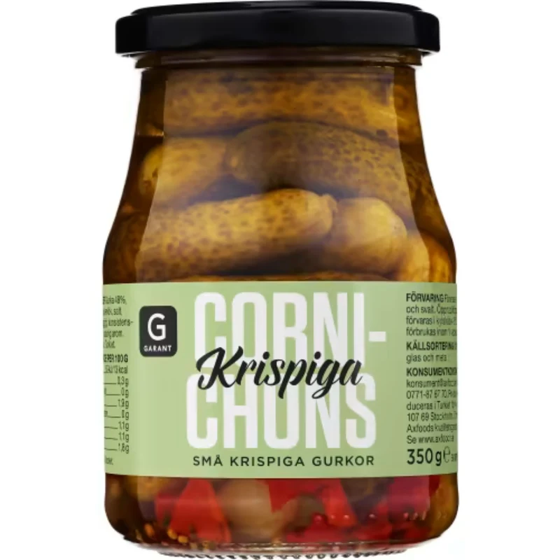 Garant Cornichons Krispiga - Small & Crispy Cornichons 350g