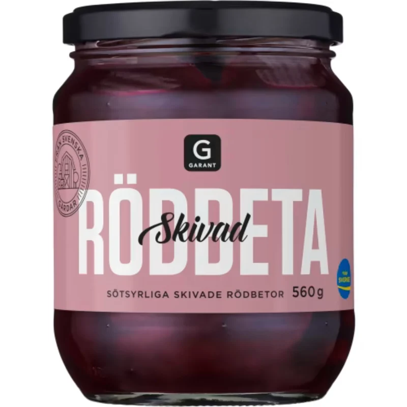 Garant Rödbeta Skivad - Sliced Beetroots 560g