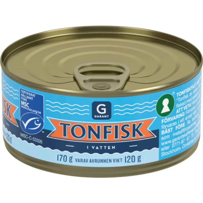 Garant Tonfisk Vatten - Tuna in Water 170g