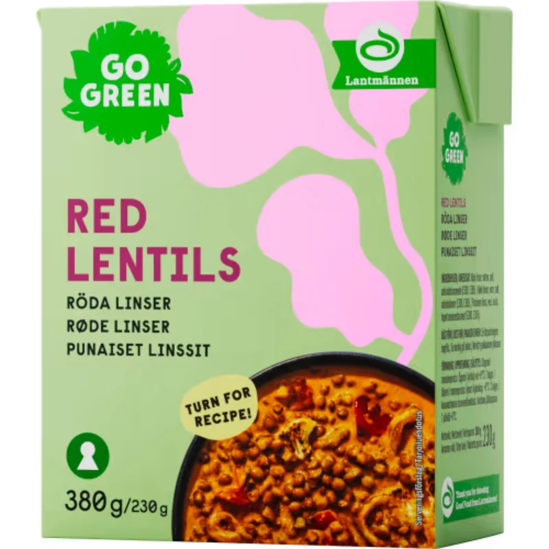 Gogreen Röda Linser - Red Lentils 380g
